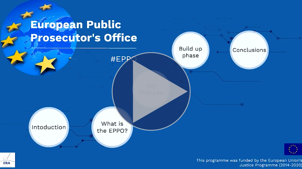 Training on the EPPO – Working with the EPPO at decentralised level ...